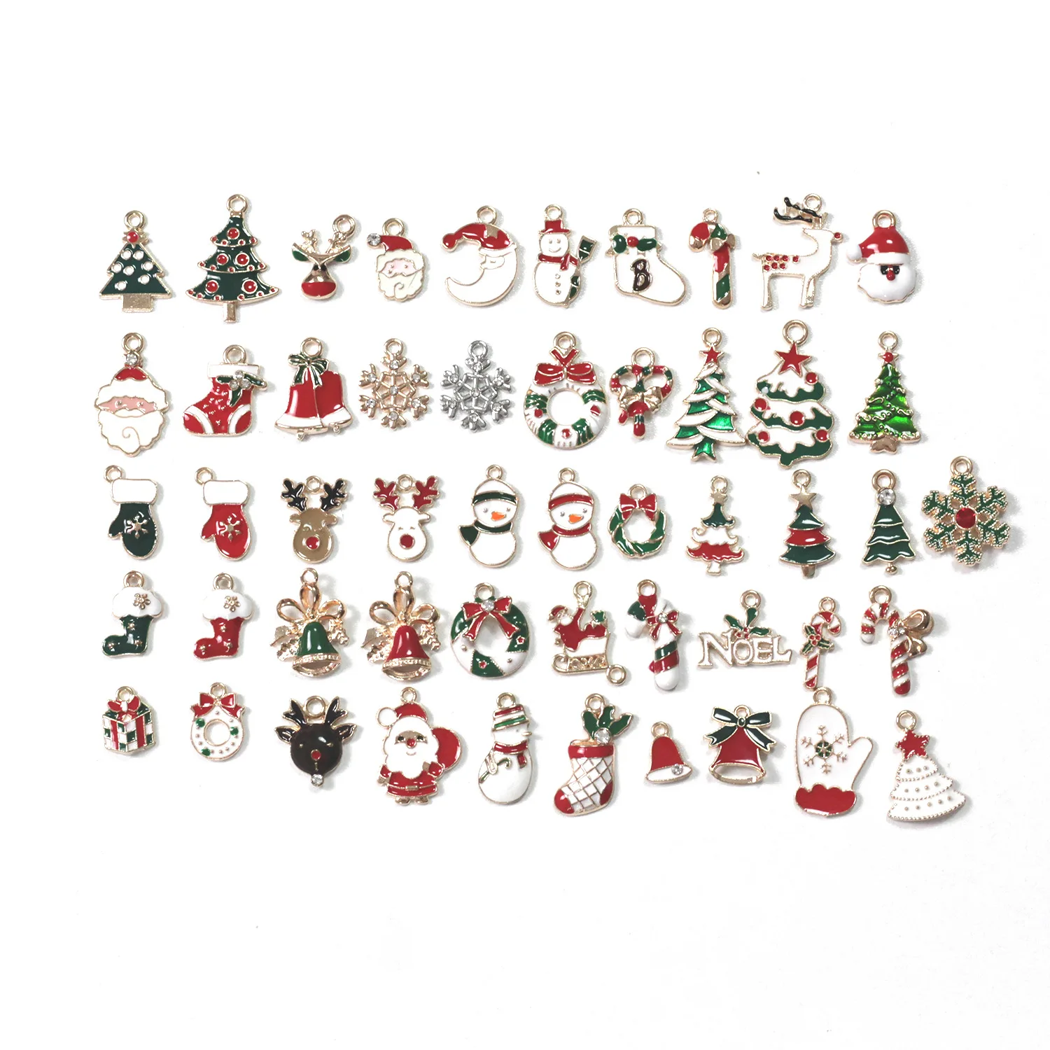 Оптовая продажа 50 рождественских смешанных подвесок эмалированные бриллиантовые подвески ювелирные изделия 
Оптовая продажа 50 рождественских смешанных подвесок эмалированные бриллиантовые подвески ювелирные изделия