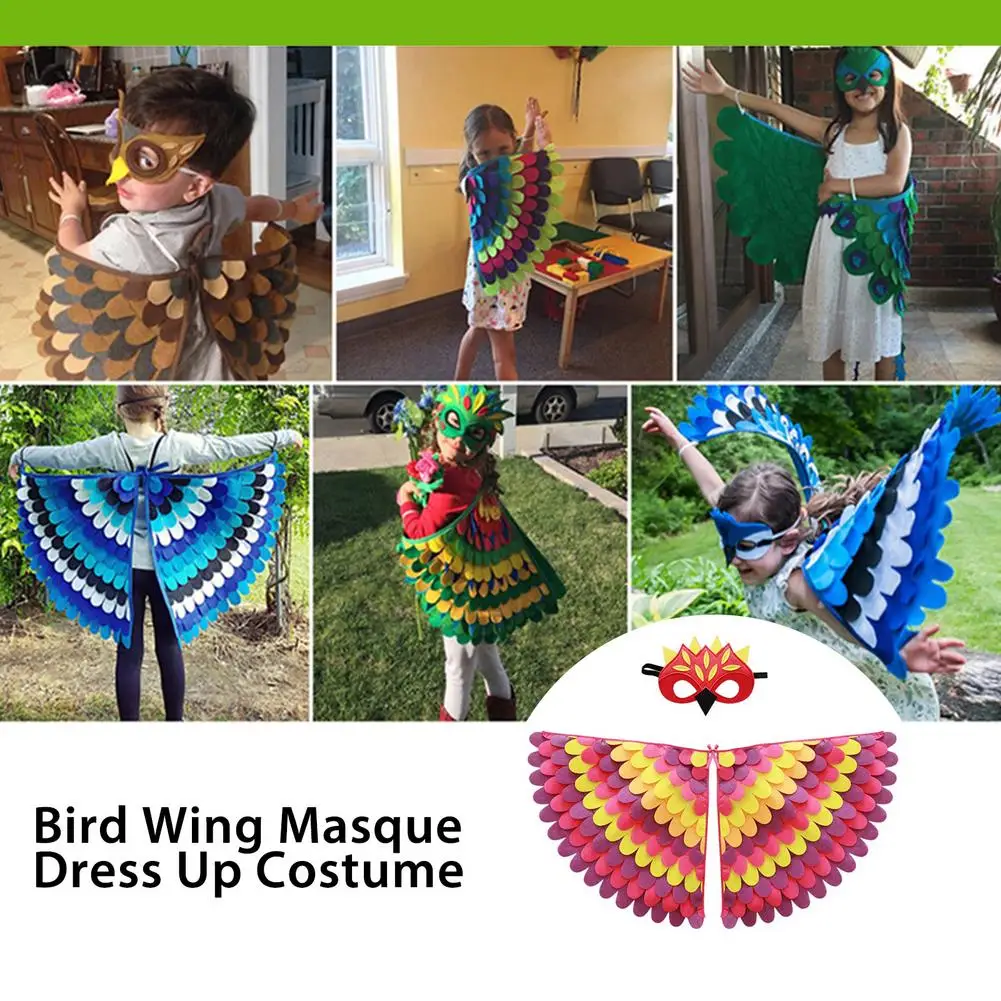 Карнавальный костюм детский птиц для мальчиков искусственный набор детей крылья