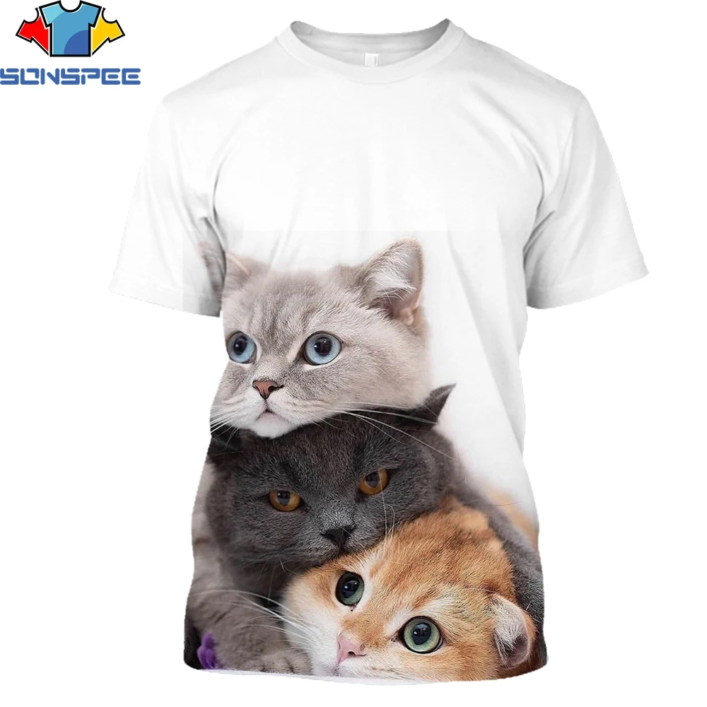 SONSPEE Kawaii Cute Animal Cat 3D Printing Men Womens T-shirts Summer Fashion Casual O'neck Sport Top Men Loose Oversize T-shirt
SONSPEE Kawaii Cute Animal Cat 3D Printing Men Womens T-shirts Summer Fashion Casual O'neck Sport Top Men Loose Oversize T-shirt
