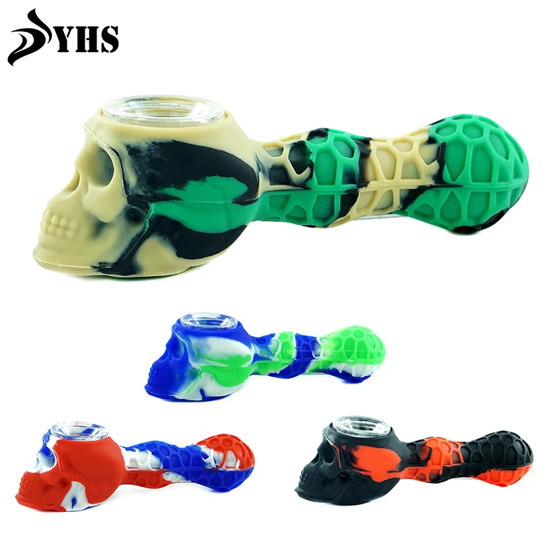 1 set Creative Silicone Smoking Pipe with Unbreakable Glass Bowl Tobacco Hand Pipes Dab Tool Pipe with Cover
1 set Creative Silicone Smoking Pipe with Unbreakable Glass Bowl Tobacco Hand Pipes Dab Tool Pipe with Cover