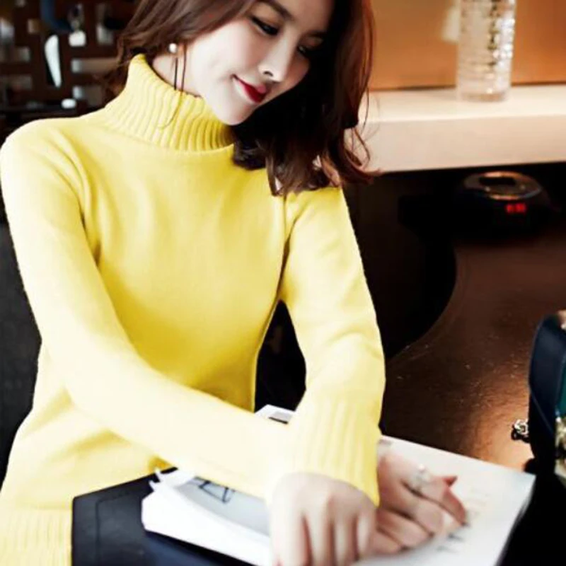 2021 New Women's Turtleneck Thick Sweater Autumn Winter Knitwear Clothes Korean Loose Thicken Wild Pullover Female Knitted Shirt
2021 New Women's Turtleneck Thick Sweater Autumn Winter Knitwear Clothes Korean Loose Thicken Wild Pullover Female Knitted Shirt