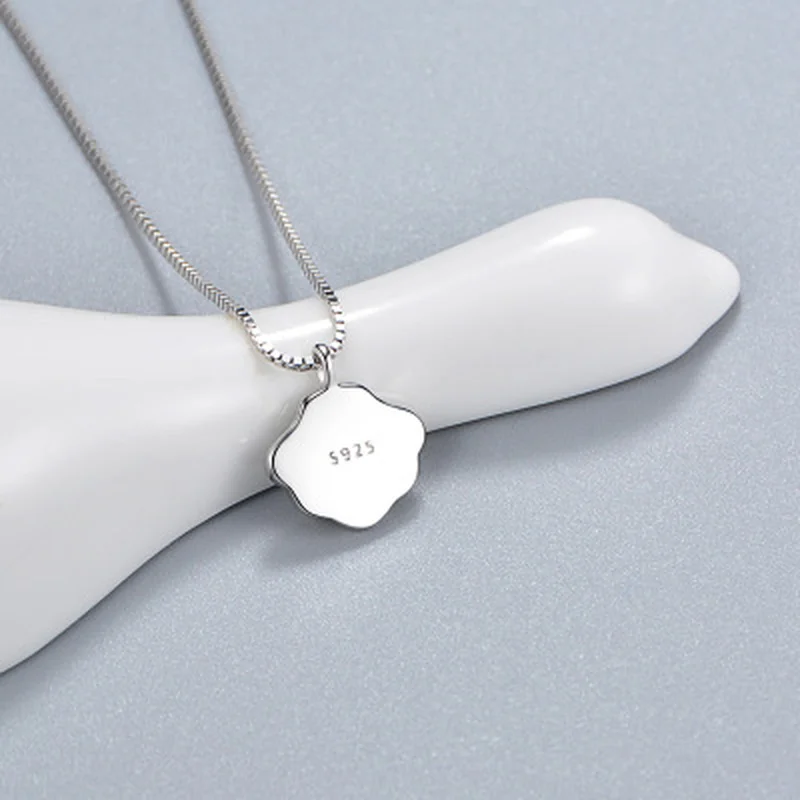 925 Sterling Silver Necklace Cute White Fritillary Pendant Necklaces Gift for Valentine's Day
925 Sterling Silver Necklace Cute White Fritillary Pendant Necklaces Gift for Valentine's Day
