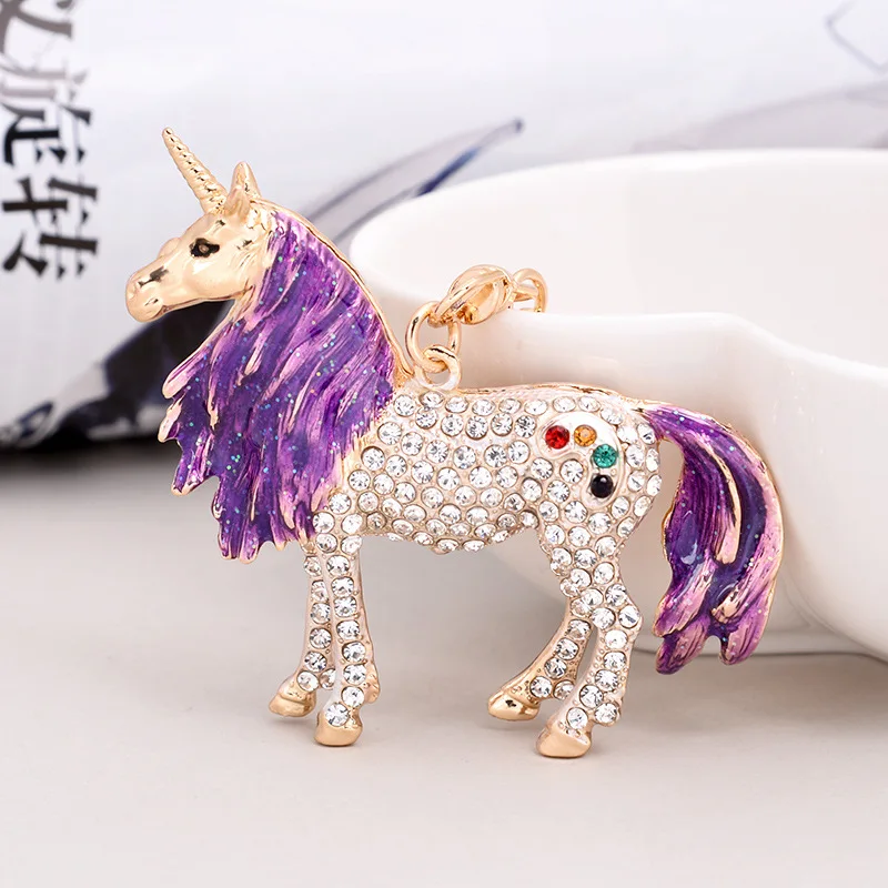 European and American fashion jewelry key chain paint color unicorn key chain bag pendant oil drop pendant alloy accessories 
European and American fashion jewelry key chain paint color unicorn key chain bag pendant oil drop pendant alloy accessories