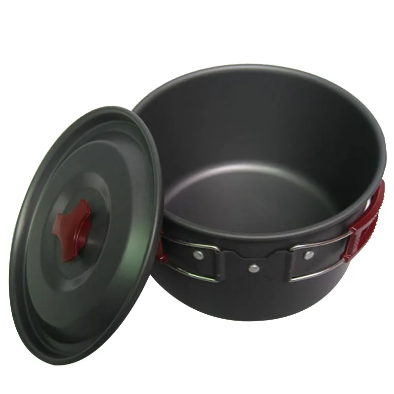 Camping Cookware Outdoor Aluminum Cooking Pot Cookware Folding Handle For Hiking Travelling Backpacking Picnic Vajilla Tableware
Camping Cookware Outdoor Aluminum Cooking Pot Cookware Folding Handle For Hiking Travelling Backpacking Picnic Vajilla Tableware