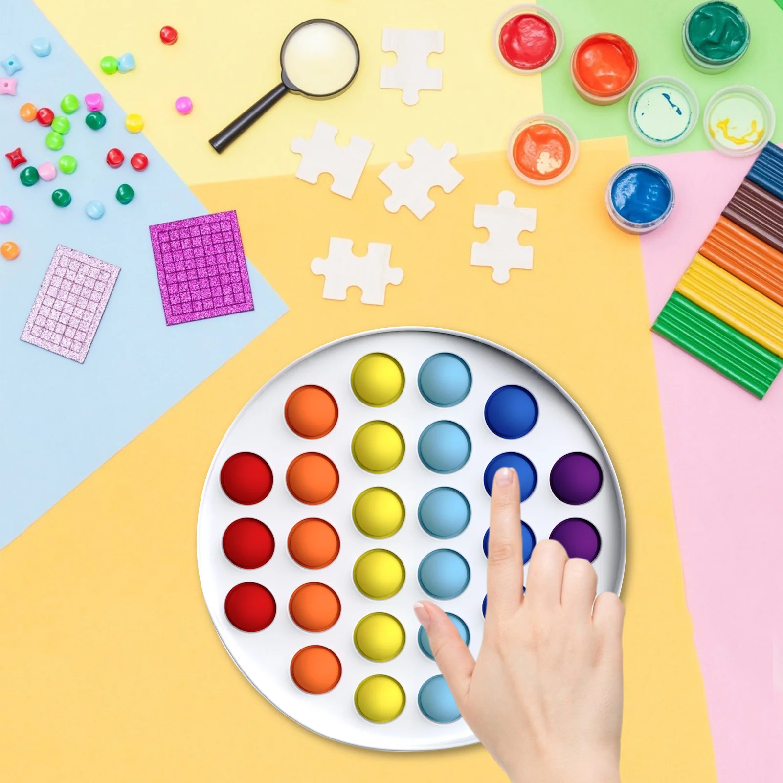 Pop Fidget Reliver Stress Toys Rainbow Push Bubble Antistress Toys Adult Children Sensory Toy To Relieve Autism Shipping Free
Pop Fidget Reliver Stress Toys Rainbow Push Bubble Antistress Toys Adult Children Sensory Toy To Relieve Autism Shipping Free