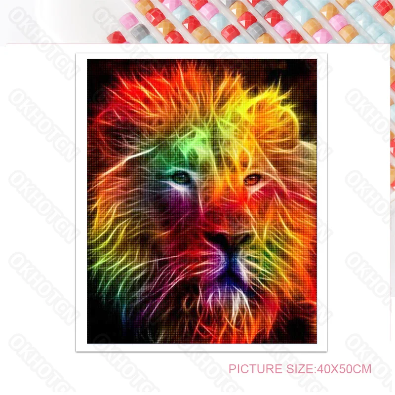 Diy Diamond Painting Modern Home Decoration Stickers Diamond Embroidery Frameless Painting Wild Lion Canvas Hanging Painting
Diy Diamond Painting Modern Home Decoration Stickers Diamond Embroidery Frameless Painting Wild Lion Canvas Hanging Painting
