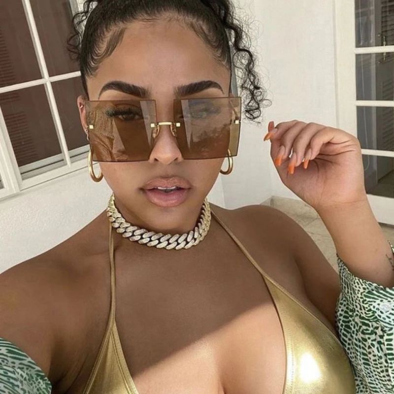 Vintage Square Sunglasses Women Luxury Oversized Rimless Sun Glasses Shades Female Fashion Brand Design Clear Frameless Eyewear
Vintage Square Sunglasses Women Luxury Oversized Rimless Sun Glasses Shades Female Fashion Brand Design Clear Frameless Eyewear