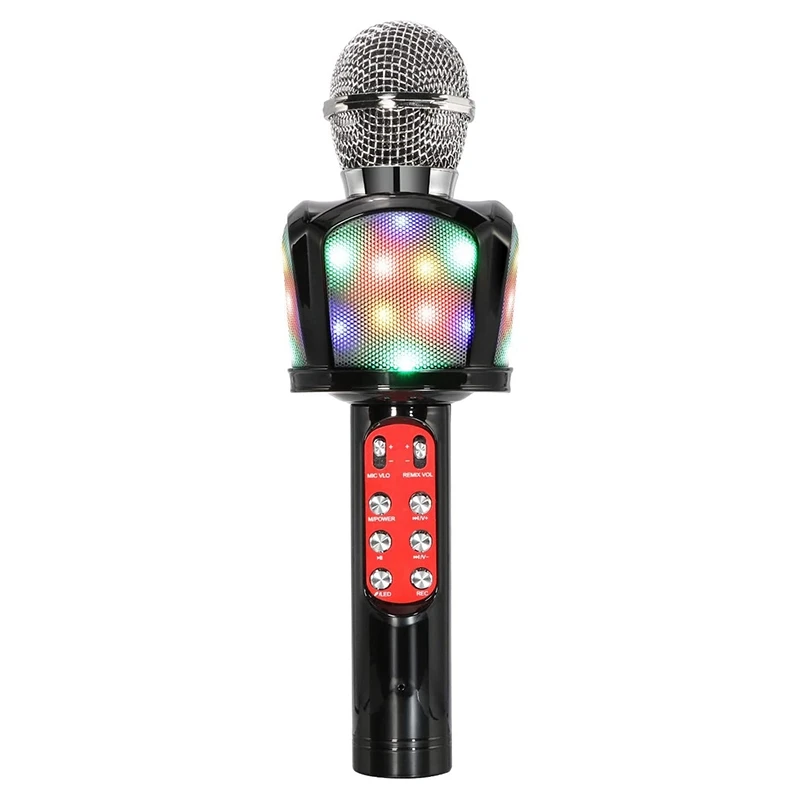 Wireless Bluetooth Karaoke Microphone,4 in 1 Handheld Karaoke Microphone Speaker Compatible with Android/IOS Devices
Wireless Bluetooth Karaoke Microphone,4 in 1 Handheld Karaoke Microphone Speaker Compatible with Android/IOS Devices
