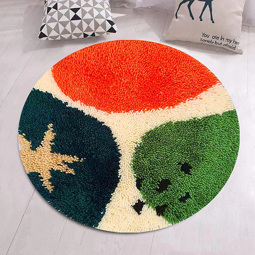 Latch Hook Rug Kit For Kids There Colors Pattern Printed Canvas DIY Rug Crochet Yarn Kits, Embroidery Decoration
Latch Hook Rug Kit For Kids There Colors Pattern Printed Canvas DIY Rug Crochet Yarn Kits, Embroidery Decoration
