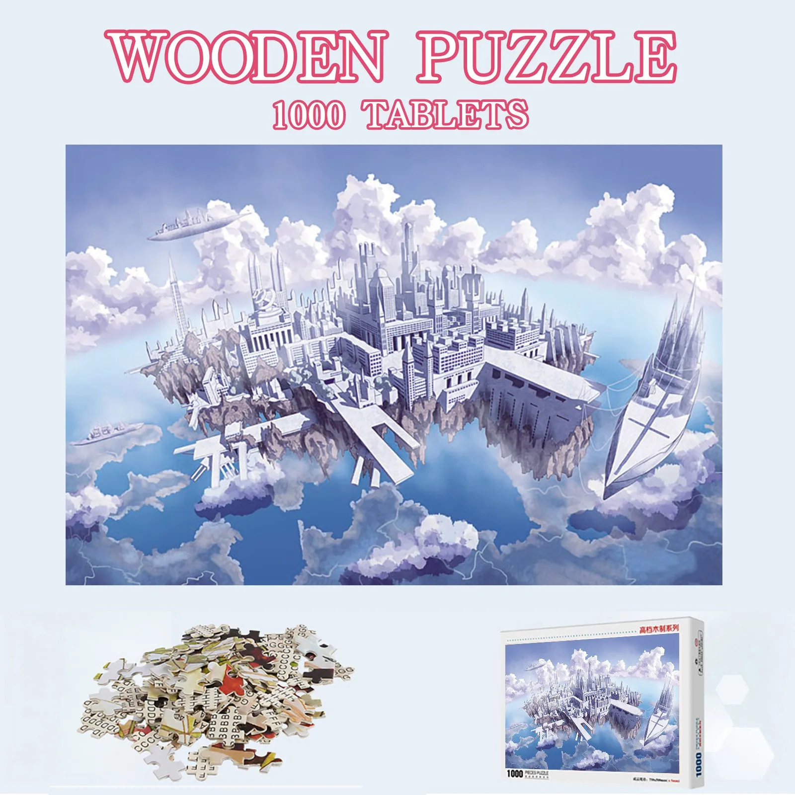 1000pcs Wooden Jigsaw Puzzle Creative Landscape Printing Puzzle Toys Educational Toys For Children Bedroom Decoration Stickers#f
1000pcs Wooden Jigsaw Puzzle Creative Landscape Printing Puzzle Toys Educational Toys For Children Bedroom Decoration Stickers#f