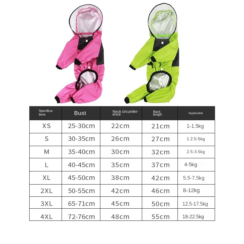 Dog Raincoat Hooded Slicker Poncho Four-cornered Raincoat for Dogs for Small To 4X-Large Dogs and Puppies
Dog Raincoat Hooded Slicker Poncho Four-cornered Raincoat for Dogs for Small To 4X-Large Dogs and Puppies