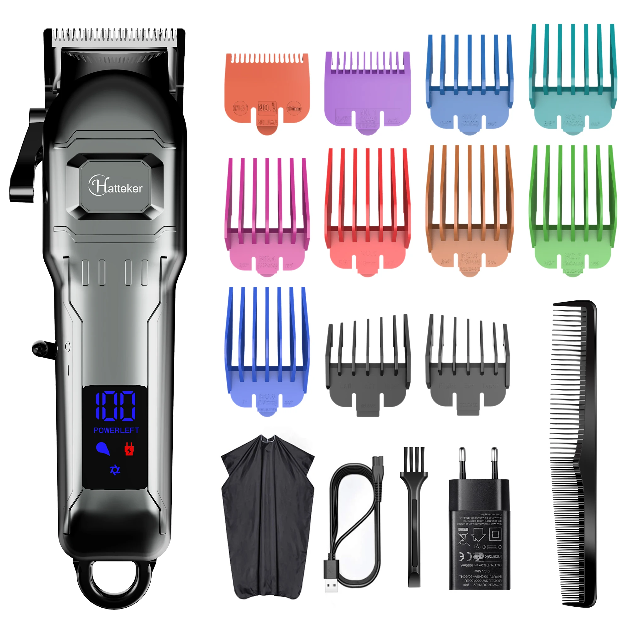 Electric Hair Clipper Professional Mens Hair Trimmer Baber USB Cordless Hair Machine Hairdressing Cape Set
Electric Hair Clipper Professional Mens Hair Trimmer Baber USB Cordless Hair Machine Hairdressing Cape Set