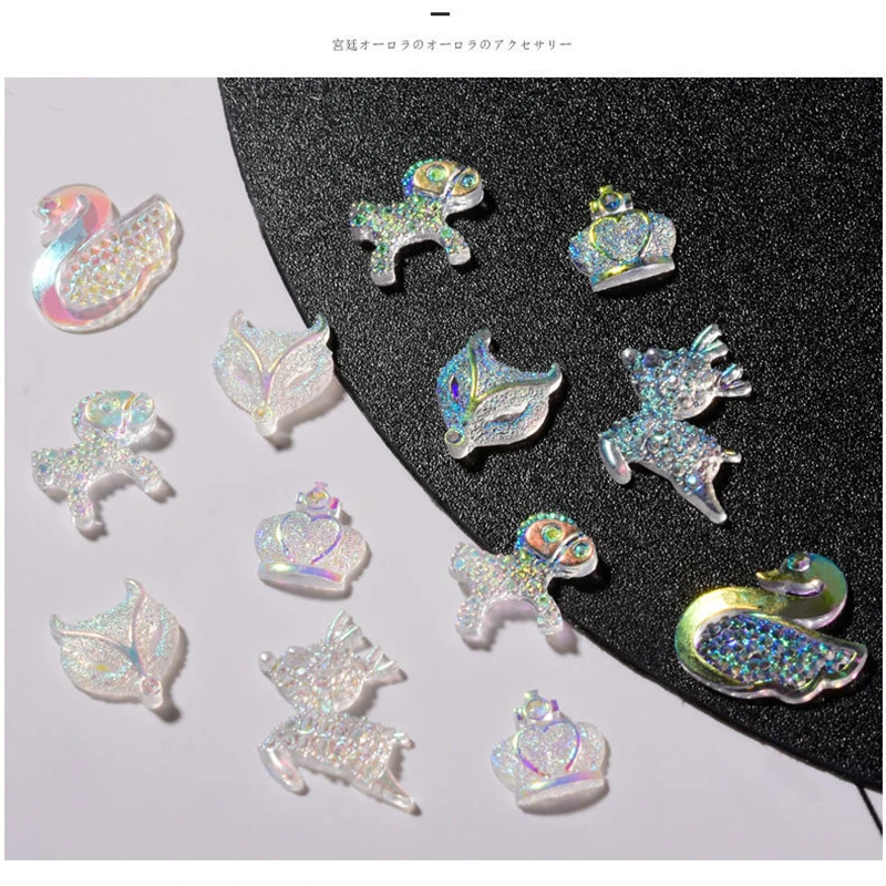 Прозрачные украшения для ногтей Aurora White, смола, олень, корона, лиса, блестящие 3D аксессуары для ногтей «сделай сам», 30/100 шт.
Прозрачные украшения для ногтей Aurora White, смола, олень, корона, лиса, блестящие 3D аксессуары для ногтей «сделай сам», 30/100 шт.