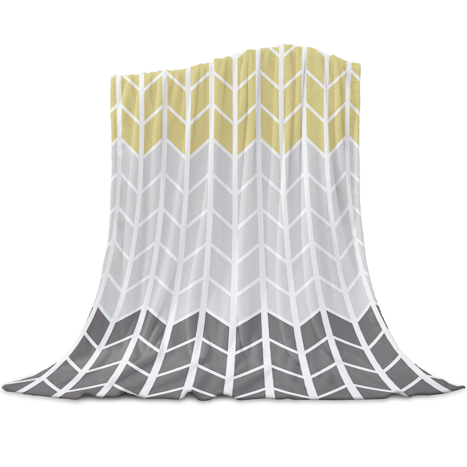 Geometric Yellow Gray Blankets for Beds Home Bedspread Travel Flannel Blanket Throw Blanket for Sofa
Geometric Yellow Gray Blankets for Beds Home Bedspread Travel Flannel Blanket Throw Blanket for Sofa