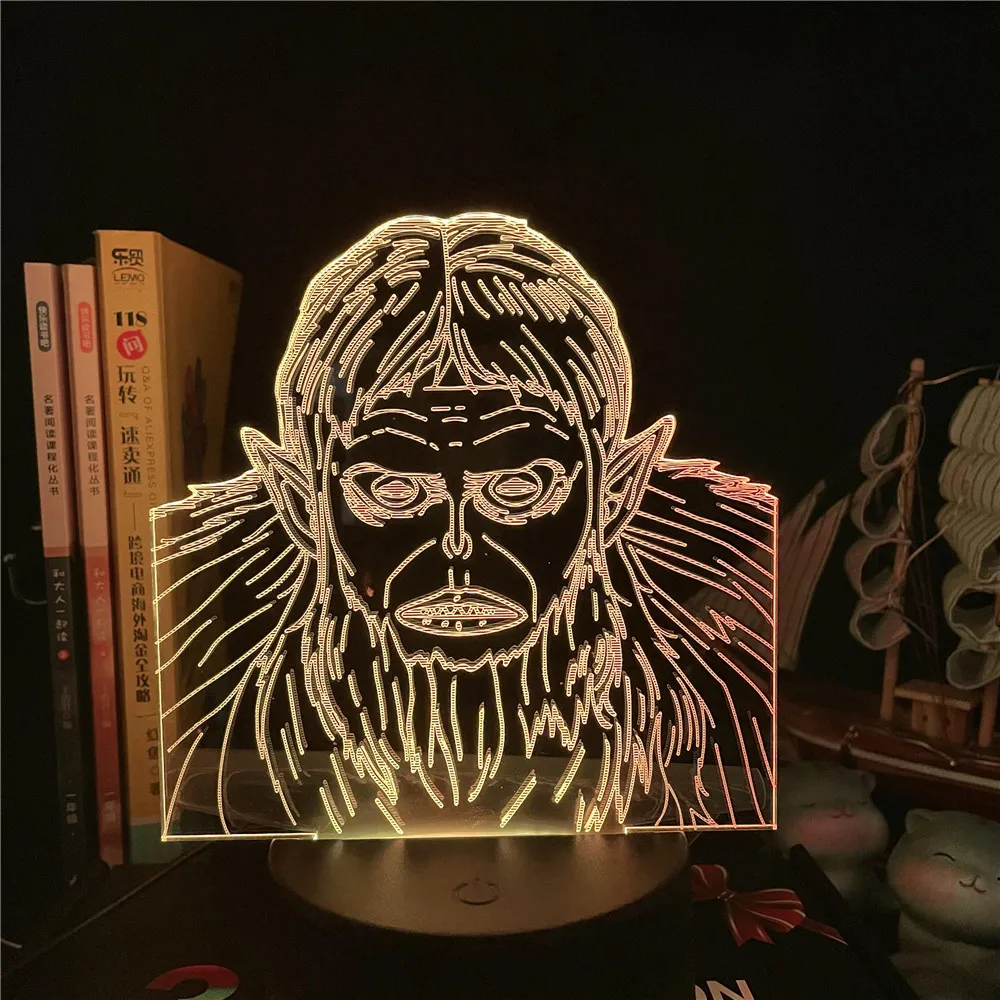 Anime Led Light Attack on Titan Beast Titan for Bedroom Decor Night Light Kid Birthday Gift Manga Shingeki No Kyojin 3d Lamp
Anime Led Light Attack on Titan Beast Titan for Bedroom Decor Night Light Kid Birthday Gift Manga Shingeki No Kyojin 3d Lamp