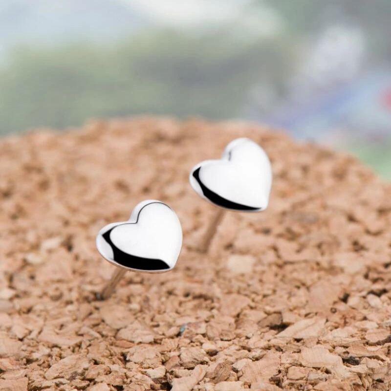 100% 925 Sterling Silver Jewelry Fashion Cute Mini 0.5cmX0.3cm Small Heart Stud Earrings Gift For Girls Kids Lady
100% 925 Sterling Silver Jewelry Fashion Cute Mini 0.5cmX0.3cm Small Heart Stud Earrings Gift For Girls Kids Lady