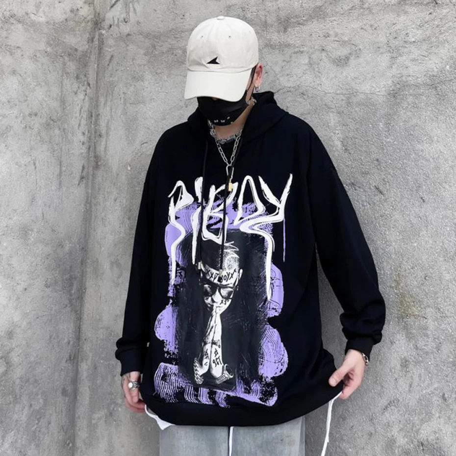 Mens Hoodie Pray Printed Gothic Y2K Hip Hop Sweatshirt Oversized Streetwear Fashion Pullover Tracksuit Men Hipster Clothing 
Mens Hoodie Pray Printed Gothic Y2K Hip Hop Sweatshirt Oversized Streetwear Fashion Pullover Tracksuit Men Hipster Clothing