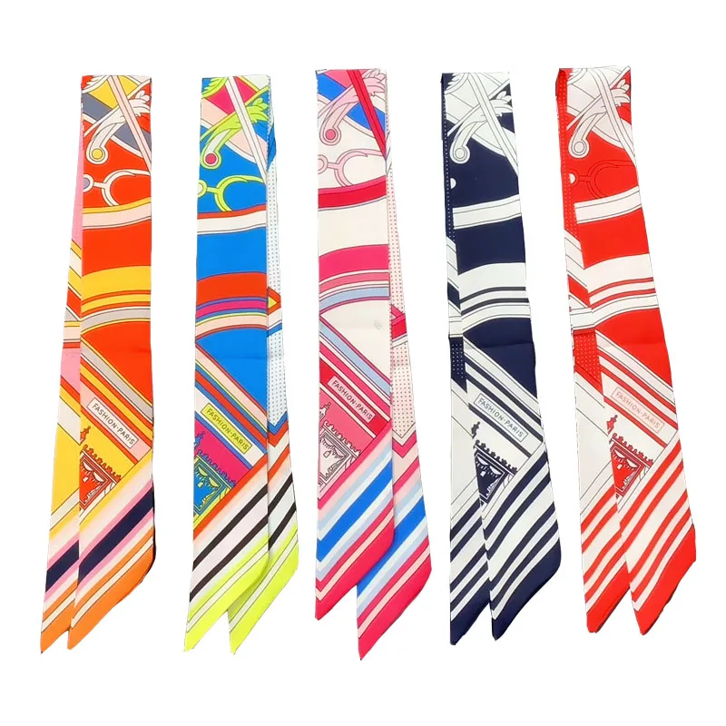 New Scarf in early Spring Geometric Stripe Wave Point Wrapping Bag Handle Small Ribbon Women's Twill Stitching Silk Scarf
New Scarf in early Spring Geometric Stripe Wave Point Wrapping Bag Handle Small Ribbon Women's Twill Stitching Silk Scarf