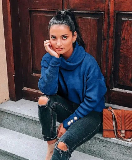 Women's Autumn And Winter High Collar Hoodie Loose Knit Pullover Sweatshirt Top Streetwear Mujer
Women's Autumn And Winter High Collar Hoodie Loose Knit Pullover Sweatshirt Top Streetwear Mujer