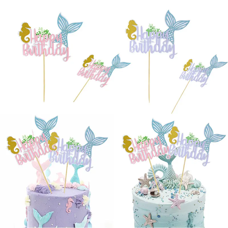 1pcs 10*15.5cm Pink Happy Birthday Little Mermaid Cake Topper For Girl Birthday Decoration Baby Shower Gift Supplies
1pcs 10*15.5cm Pink Happy Birthday Little Mermaid Cake Topper For Girl Birthday Decoration Baby Shower Gift Supplies