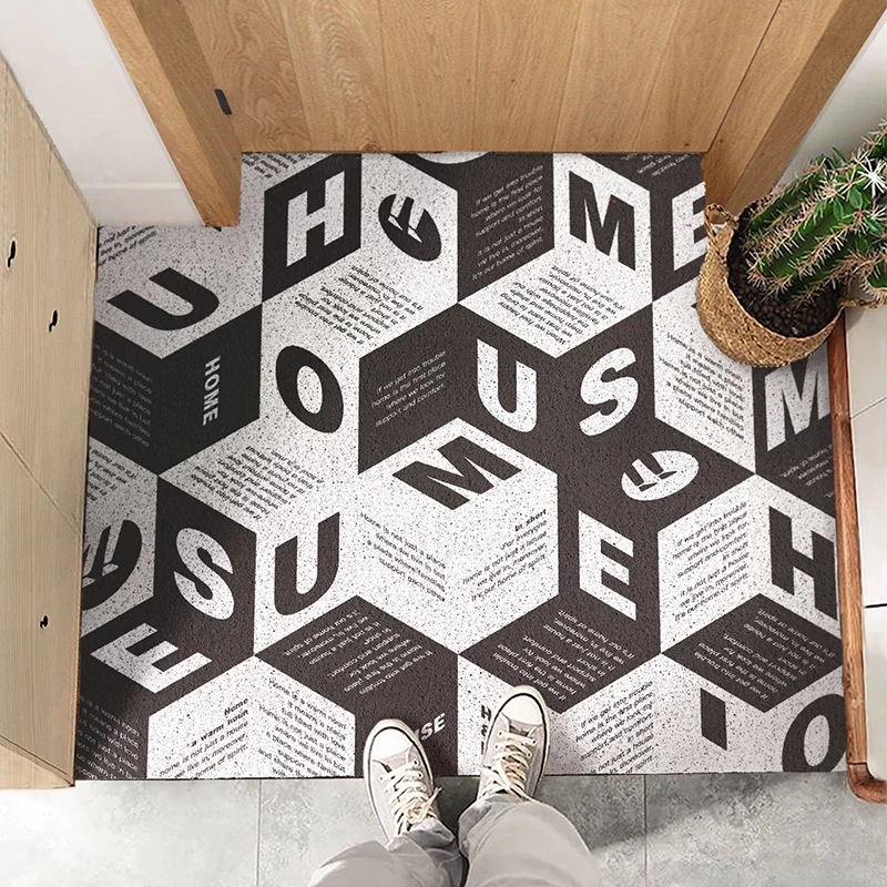 Nardic Style Sand Scraping Doormat Entrance Welcome Mats Hallway Bath Nonslip Rug Dust Removal Carpet Wire Loop Footpad Doormat
Nardic Style Sand Scraping Doormat Entrance Welcome Mats Hallway Bath Nonslip Rug Dust Removal Carpet Wire Loop Footpad Doormat
