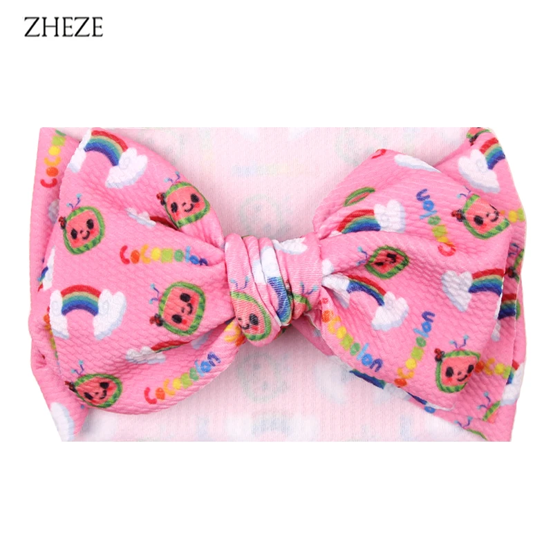 New Large 7" Hair Bows Headband Girls Cartoon Print Fabric Elastic Hairband DIY Hair Accessories For Baby
New Large 7" Hair Bows Headband Girls Cartoon Print Fabric Elastic Hairband DIY Hair Accessories For Baby