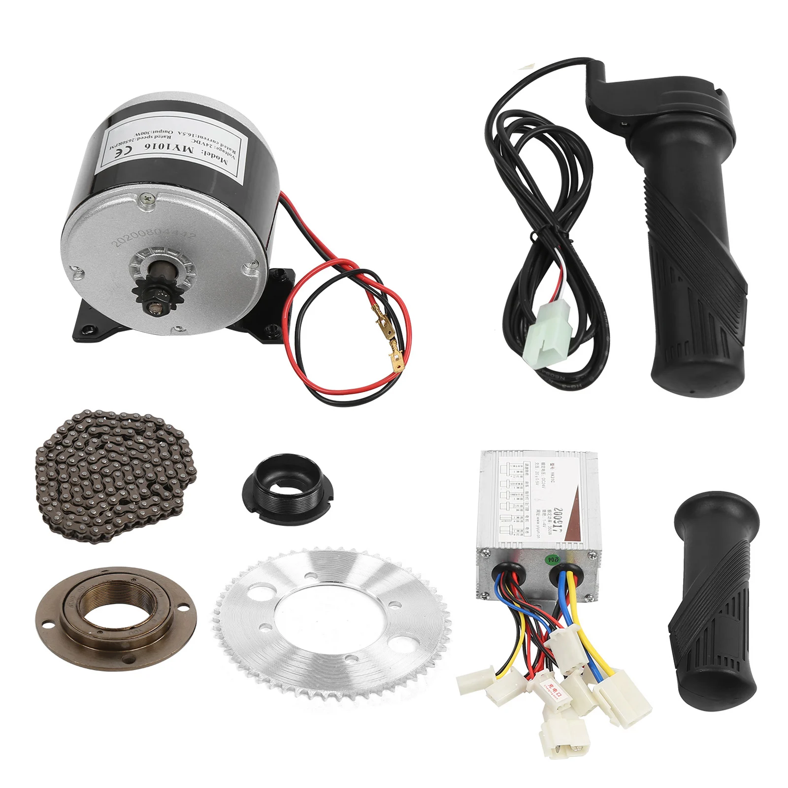 E-bike Bicycle Motor Kit 24V 300W High Speed Electric Scooter Motor Controller Throttle Chian Freewheel E-Bike Conversion Set
E-bike Bicycle Motor Kit 24V 300W High Speed Electric Scooter Motor Controller Throttle Chian Freewheel E-Bike Conversion Set