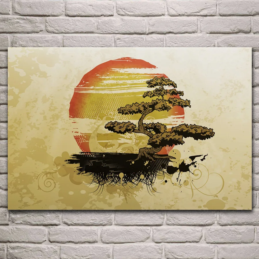 grunge bonsai art orange beige sun cloud fabric posters on the wall picture home art living room decoration KL033
grunge bonsai art orange beige sun cloud fabric posters on the wall picture home art living room decoration KL033
