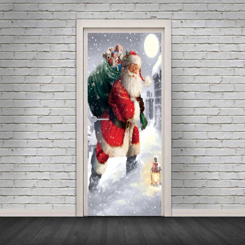 Door Wallpaper Christmas Santa Claus Pattern Open Door Sticker 3D DIY Home Wall Decoration Room Decoration Accessories#w
Door Wallpaper Christmas Santa Claus Pattern Open Door Sticker 3D DIY Home Wall Decoration Room Decoration Accessories#w