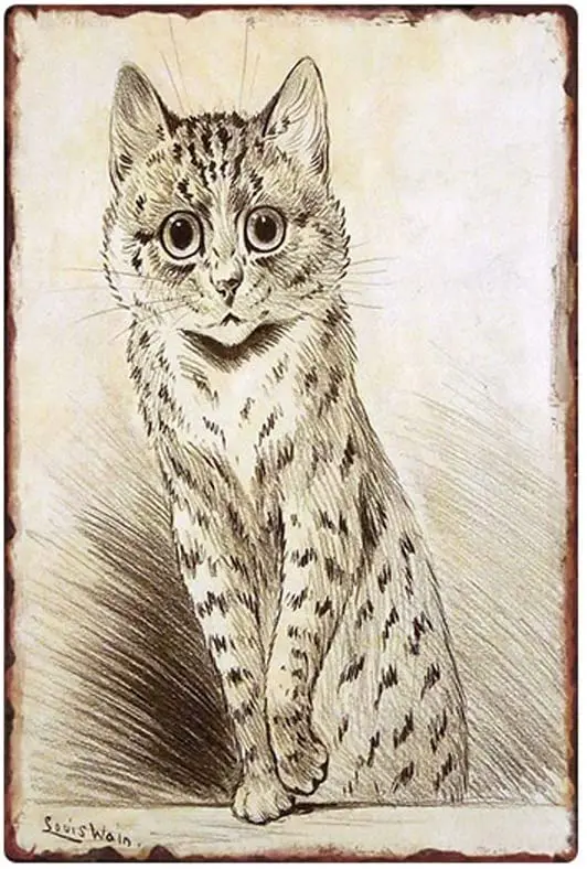 AIQIBAO Metal Vintage Tin Sign Decor-Animal Cat for Kitchen Coffee Bar Pub Shop Funny Retro Wall Art Sign 12X 8(CAT21)
AIQIBAO Metal Vintage Tin Sign Decor-Animal Cat for Kitchen Coffee Bar Pub Shop Funny Retro Wall Art Sign 12X 8(CAT21)