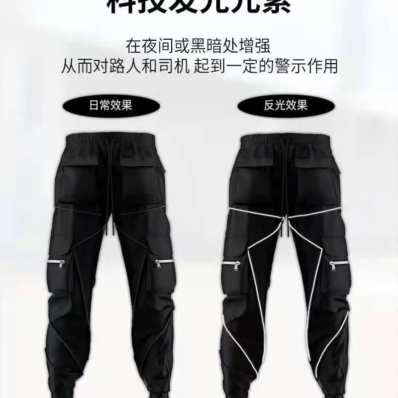 Men Side Pockets Ribbons Cargo Pants 2021 New Black Hip Hop Casual Male Joggers Trousers Cotton Fashion Casual Streetwear Pants
Men Side Pockets Ribbons Cargo Pants 2021 New Black Hip Hop Casual Male Joggers Trousers Cotton Fashion Casual Streetwear Pants