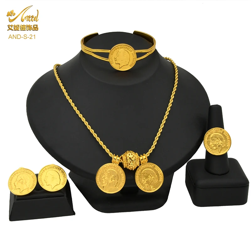 ANIID African Jewelry Set Coin Necklace Bridal Earring Women Indian Gold Plated Jewelry Wedding Rings Bracelet Egyptian Designer
ANIID African Jewelry Set Coin Necklace Bridal Earring Women Indian Gold Plated Jewelry Wedding Rings Bracelet Egyptian Designer