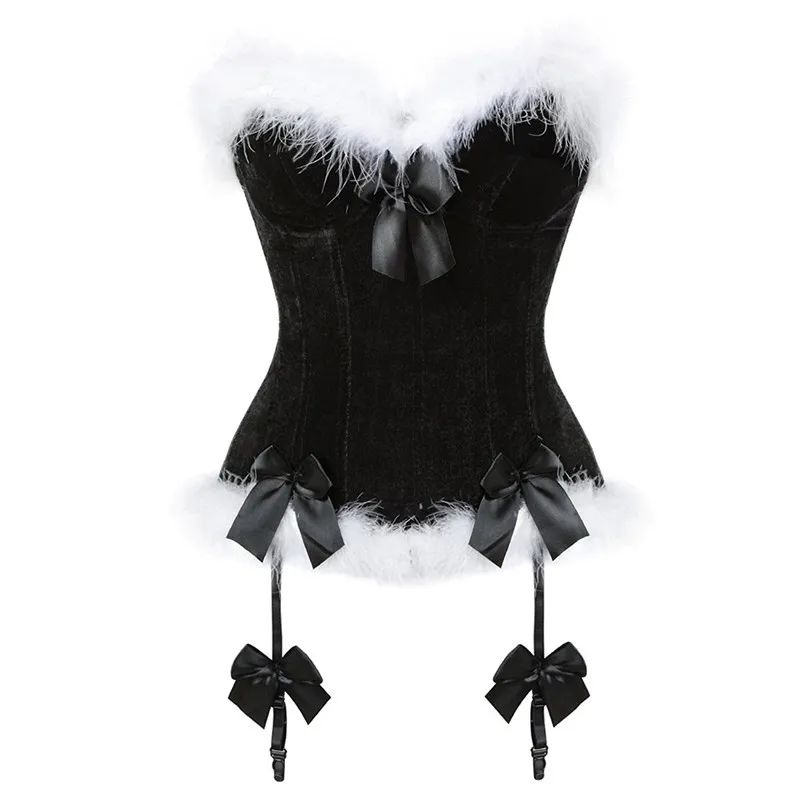 Christmas Sexy Lingeries Bustier Red Black Burlesque Costumes Women's Mrs Santa Claus Valentines Overbust Corset Top Masquerade
Christmas Sexy Lingeries Bustier Red Black Burlesque Costumes Women's Mrs Santa Claus Valentines Overbust Corset Top Masquerade