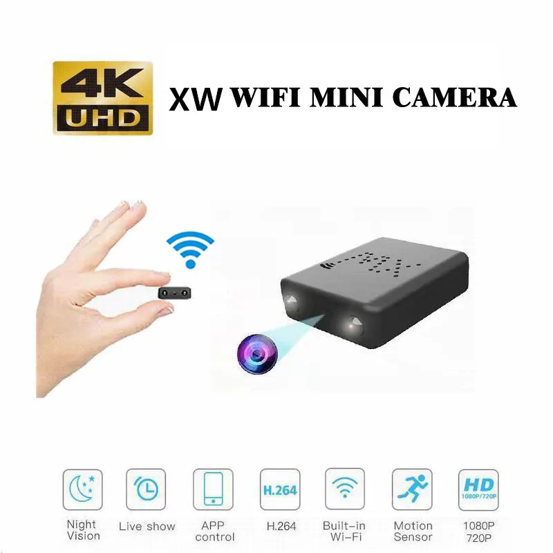 

4K 1080P HD Wifi IP мини-камера ночного видения микро камера обнаружения движения мини-DVR камера мини-видеокамера 24 ч suports128g