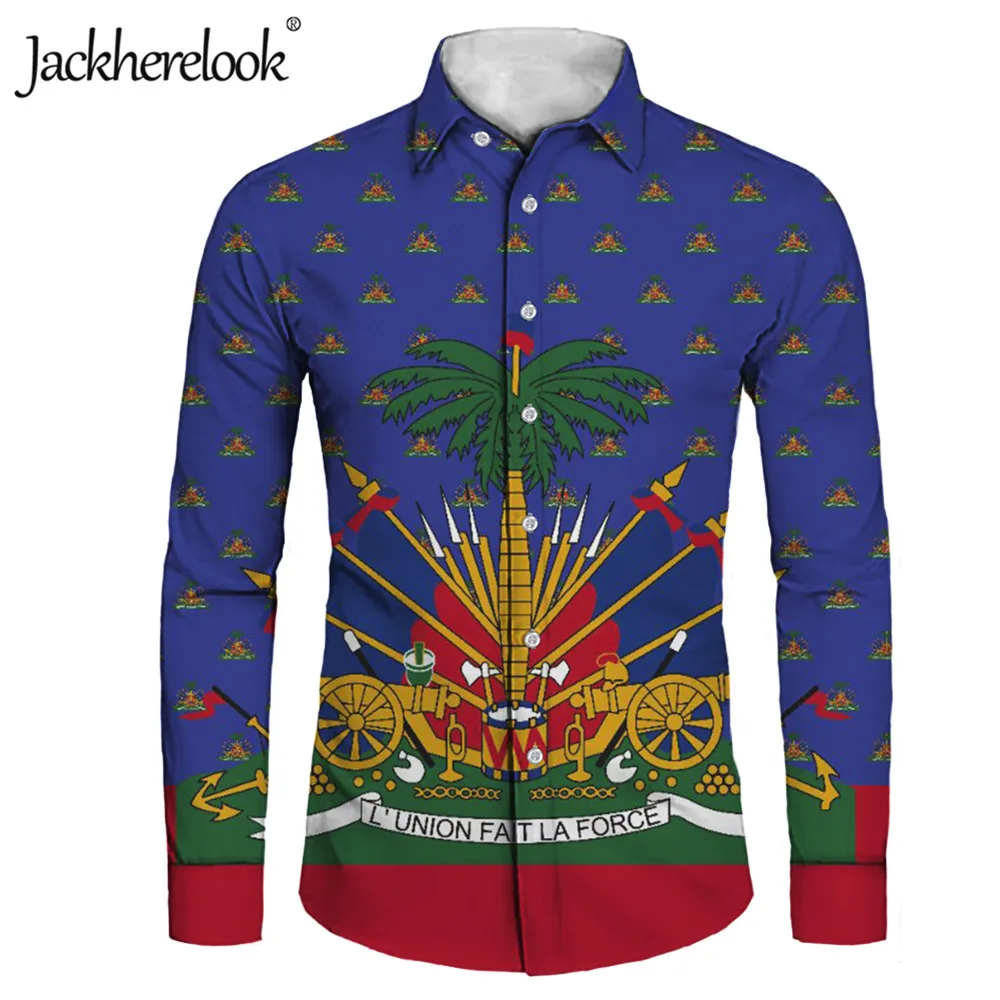 Jackherelook Haiti Flag Brand Design Men's Business Dress Shirts Long Sleeve Formal Button-Down Collar Tops Slim Fit Chemise
Jackherelook Haiti Flag Brand Design Men's Business Dress Shirts Long Sleeve Formal Button-Down Collar Tops Slim Fit Chemise
