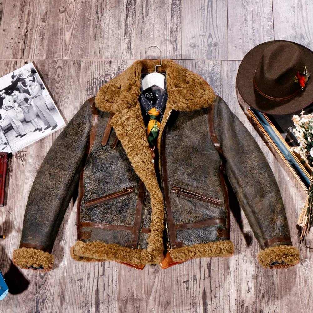 Winter come! Original ecological curly lamb fur fur B3 flight jacket with thick fur coat
Winter come! Original ecological curly lamb fur fur B3 flight jacket with thick fur coat