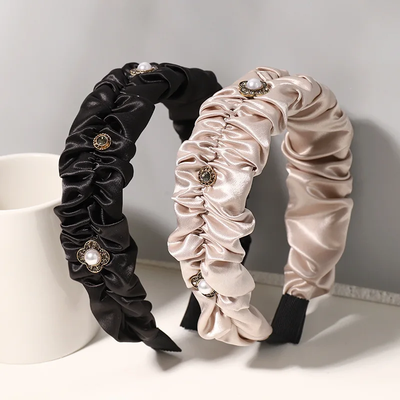 Атласные складные металлические цветочные повязки для волос, повязки на голову, украшения, аксессуары для женщин, аксессуары для волос, Опт... 
Атласные складные металлические цветочные повязки для волос, повязки на голову, украшения, аксессуары для женщин, аксессуары для волос, Опт...