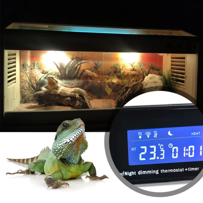 Термостат-гнездо для рептилий с цифровым дисплеем высокоточный зонд контроллер