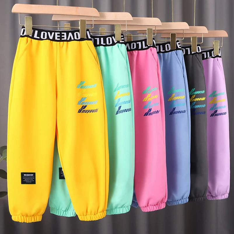 Children Loose Boys Harem Pants Sweatpants for Girls Baby Solid Letter Print Tracksuits Spring Fall Outwear Carrot Trousers 2021
Children Loose Boys Harem Pants Sweatpants for Girls Baby Solid Letter Print Tracksuits Spring Fall Outwear Carrot Trousers 2021