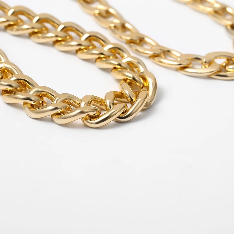 SRCOI Hip Hop Style Double Layer Choker Necklace Punk Popular Metal Thick Chain Simple Street Shooting Necklace Women 2020
SRCOI Hip Hop Style Double Layer Choker Necklace Punk Popular Metal Thick Chain Simple Street Shooting Necklace Women 2020