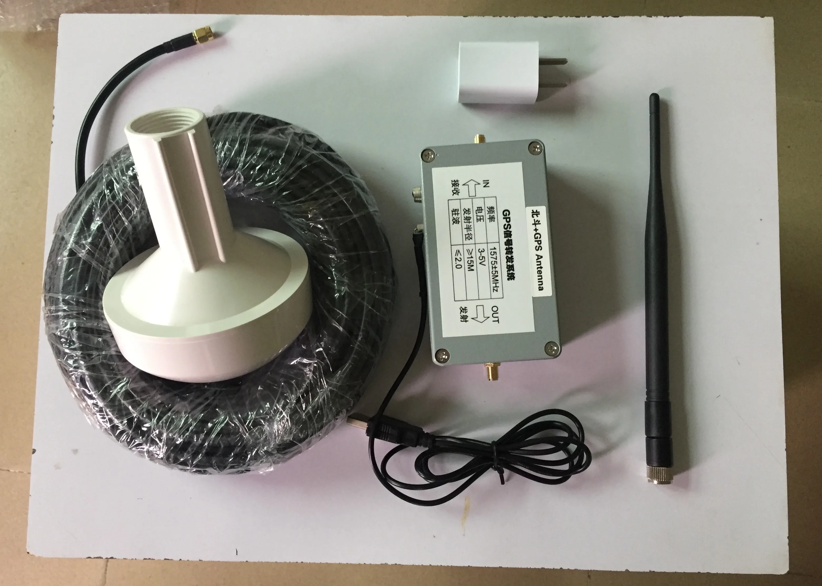 GPS Signal Transponder Amplifier Indoor Coverage Booster Enhancement positioning intensifier Antenna BD+GPS Dual Frequency
GPS Signal Transponder Amplifier Indoor Coverage Booster Enhancement positioning intensifier Antenna BD+GPS Dual Frequency