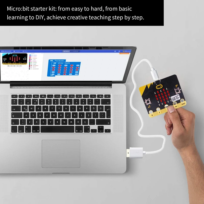Micro:Bit Starter Learning Kit For Kids Bbc Micro-Bit Board Graphical Programmable Stem Toys Electronic Kit For 8+ Kids With 23
Micro:Bit Starter Learning Kit For Kids Bbc Micro-Bit Board Graphical Programmable Stem Toys Electronic Kit For 8+ Kids With 23