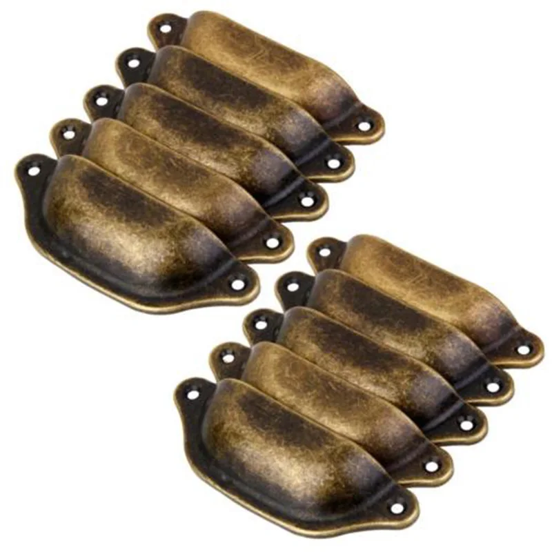 10PCS Iron Antique Brass Cupboard Cabinet Drawer Knob Furniture Shell Pull Handles With 20PCS Screws Home Door Accessories
10PCS Iron Antique Brass Cupboard Cabinet Drawer Knob Furniture Shell Pull Handles With 20PCS Screws Home Door Accessories