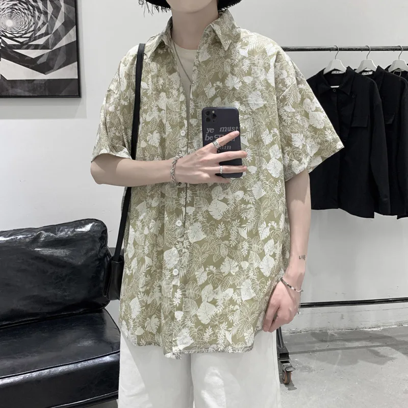 Summer Short-sleeved Shirts Men's Fashion Printed Casual Shirts Men Streetwear Loose Flower Shirts Mens Hawaiian Shirts M-2XL
Summer Short-sleeved Shirts Men's Fashion Printed Casual Shirts Men Streetwear Loose Flower Shirts Mens Hawaiian Shirts M-2XL