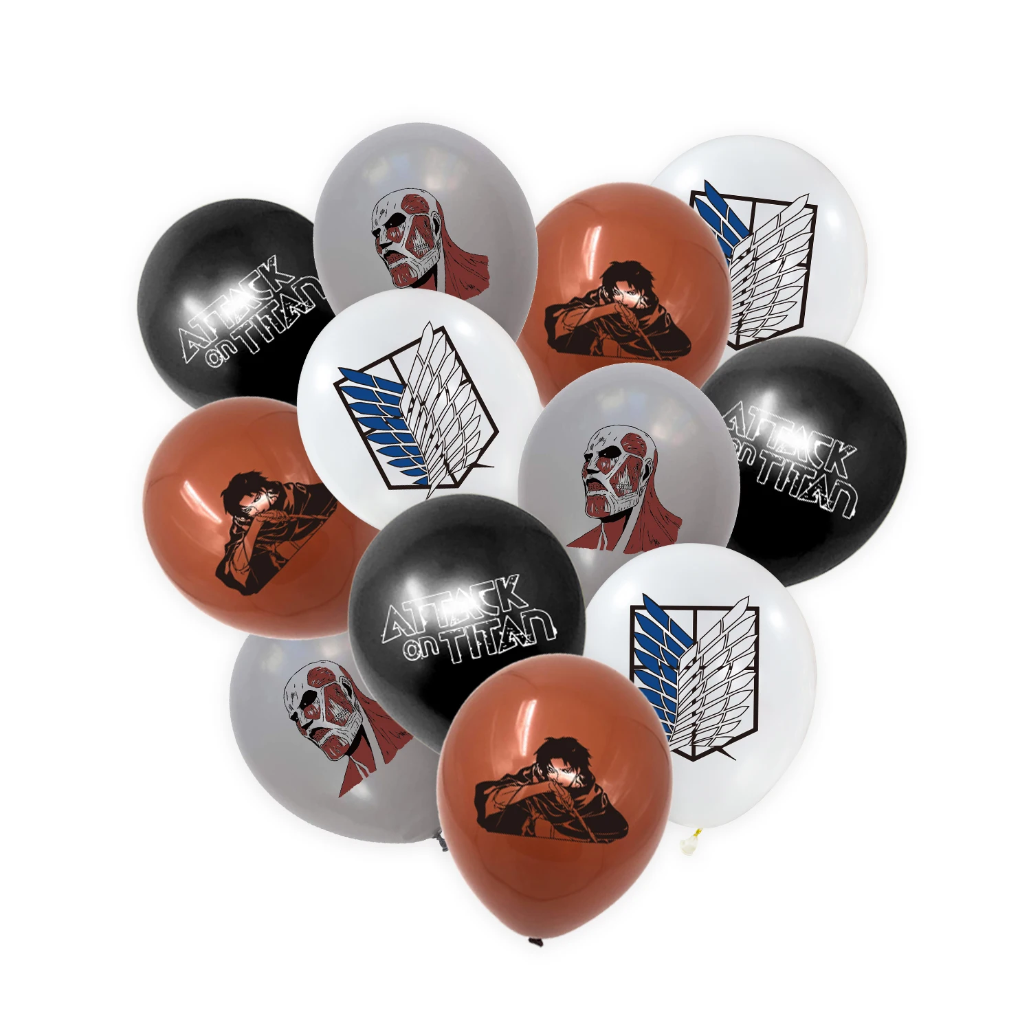 16PCS Attack On Titan Theme Birthday Party Decoration Latex Balloon Set Anime Theme Party Supplies for Kids and Adults Birthday
16PCS Attack On Titan Theme Birthday Party Decoration Latex Balloon Set Anime Theme Party Supplies for Kids and Adults Birthday