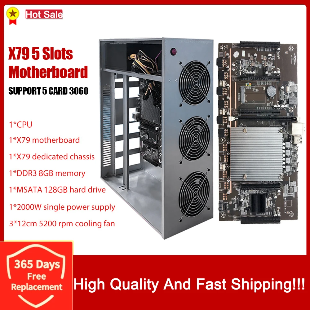 Материнская плата X79 для майнинга, 5 шасси, PCI-E 3.0, слот для графической карты с 8 Гб ddr3 128 ГБ MSATA 2000 Вт PSU, поддержка 3060 GPU, 1 комплект
Материнская плата X79 для майнинга, 5 шасси, PCI-E 3.0, слот для графической карты с 8 Гб ddr3 128 ГБ MSATA 2000 Вт PSU, поддержка 3060 GPU, 1 комплект