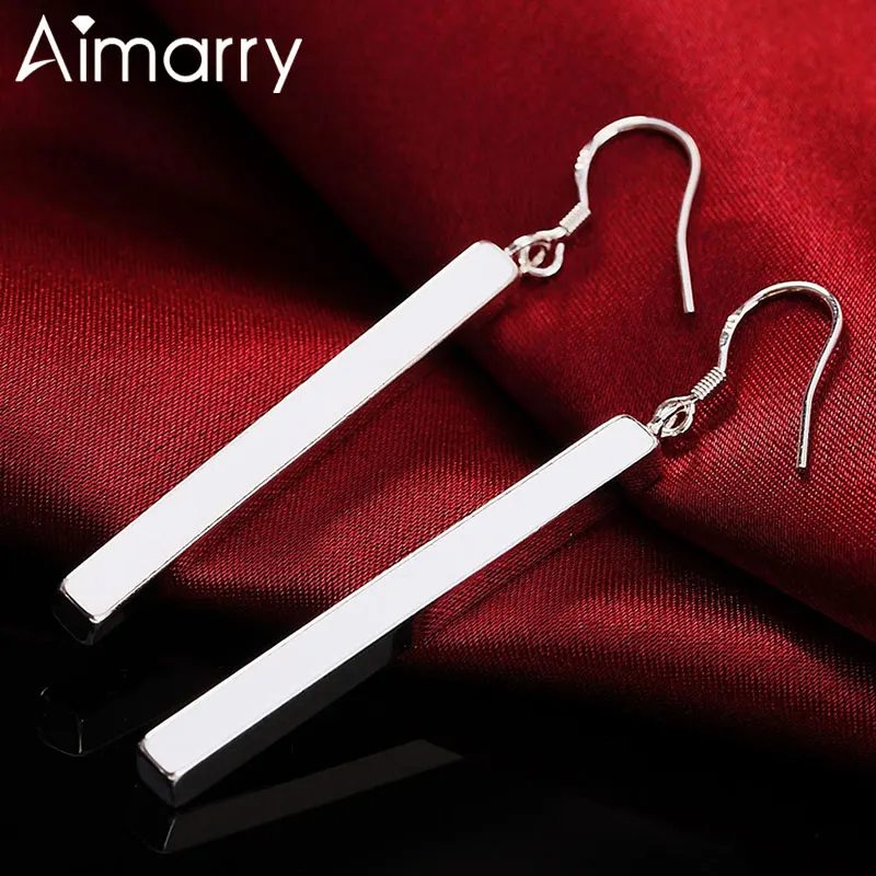 Aimarry 925 Sterling Silver Classic Straight Pendant Earrings For Women Charm Party Christmas Gifts Wedding Fashion Jewelry
Aimarry 925 Sterling Silver Classic Straight Pendant Earrings For Women Charm Party Christmas Gifts Wedding Fashion Jewelry