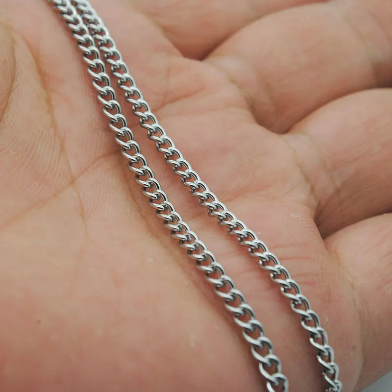 2.2/3/3.5/4.8/6/6.2/7MM 60CM Silver Plated Stainless Steel Chains Women Men Choker For Hip Hop Necklaces Jewelry
2.2/3/3.5/4.8/6/6.2/7MM 60CM Silver Plated Stainless Steel Chains Women Men Choker For Hip Hop Necklaces Jewelry