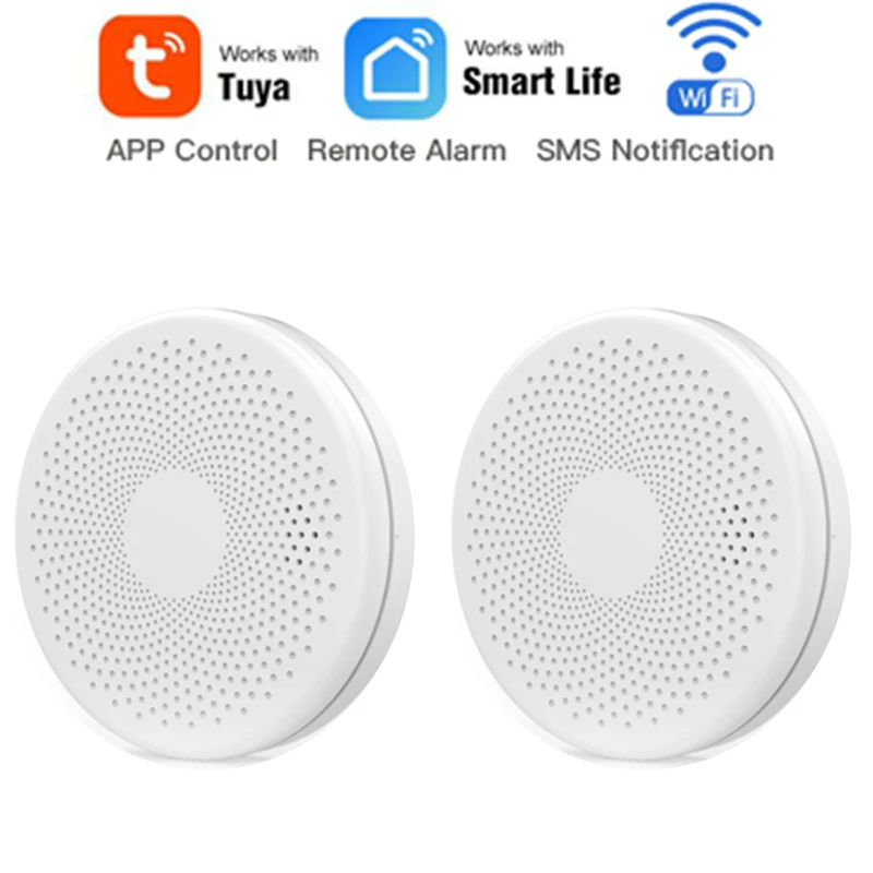 2in1 Tuya WIFI Smoke Carbon Monoxide Combo Detector CO Gas Fire Smoke Alarm Sensor Home Security Protection Battery Not Included
2in1 Tuya WIFI Smoke Carbon Monoxide Combo Detector CO Gas Fire Smoke Alarm Sensor Home Security Protection Battery Not Included