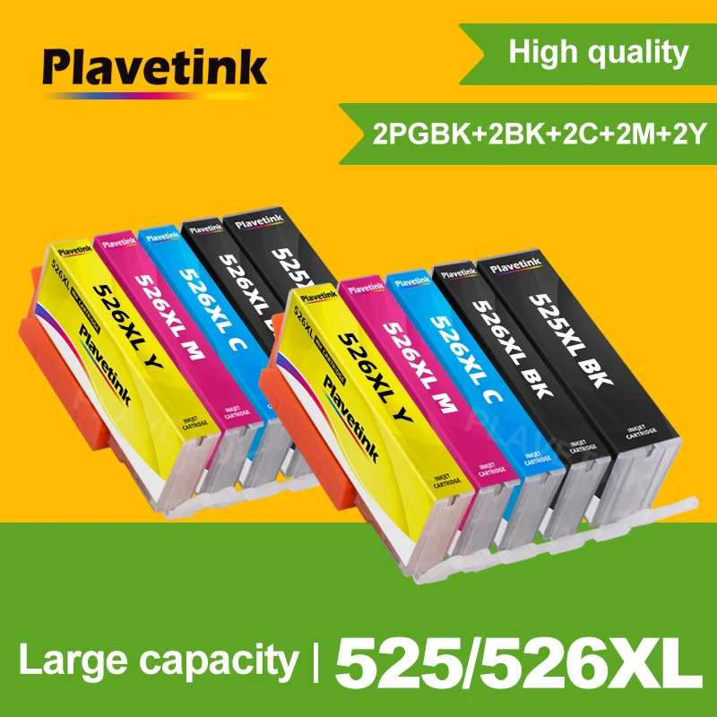 Чернильный картридж для принтера Plavetink PGI 525xl CLI 526xl, совместим с Canon Pixma IP4850 IP4950 MG8250 MX715 MX885 MX895 MG6250
Чернильный картридж для принтера Plavetink PGI 525xl CLI 526xl, совместим с Canon Pixma IP4850 IP4950 MG8250 MX715 MX885 MX895 MG6250